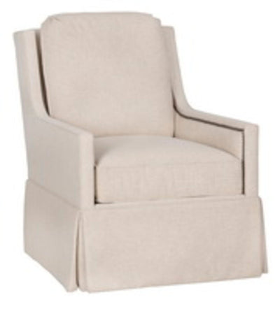 Kelly Skirted Swivel Chair - Al Rugaib Furniture