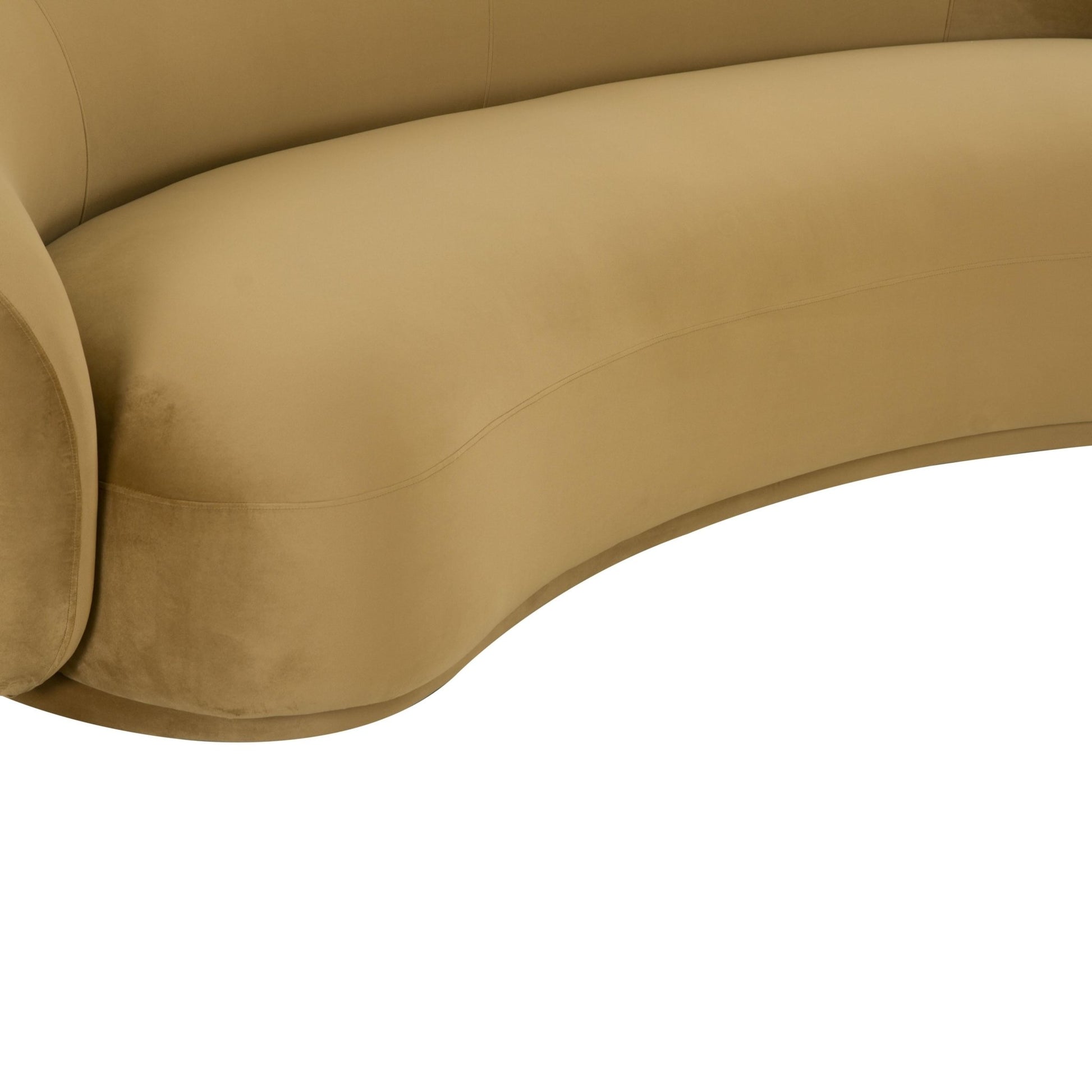 Kendall Cognac Velvet Sofa Sofas & Loveseats| TOV
