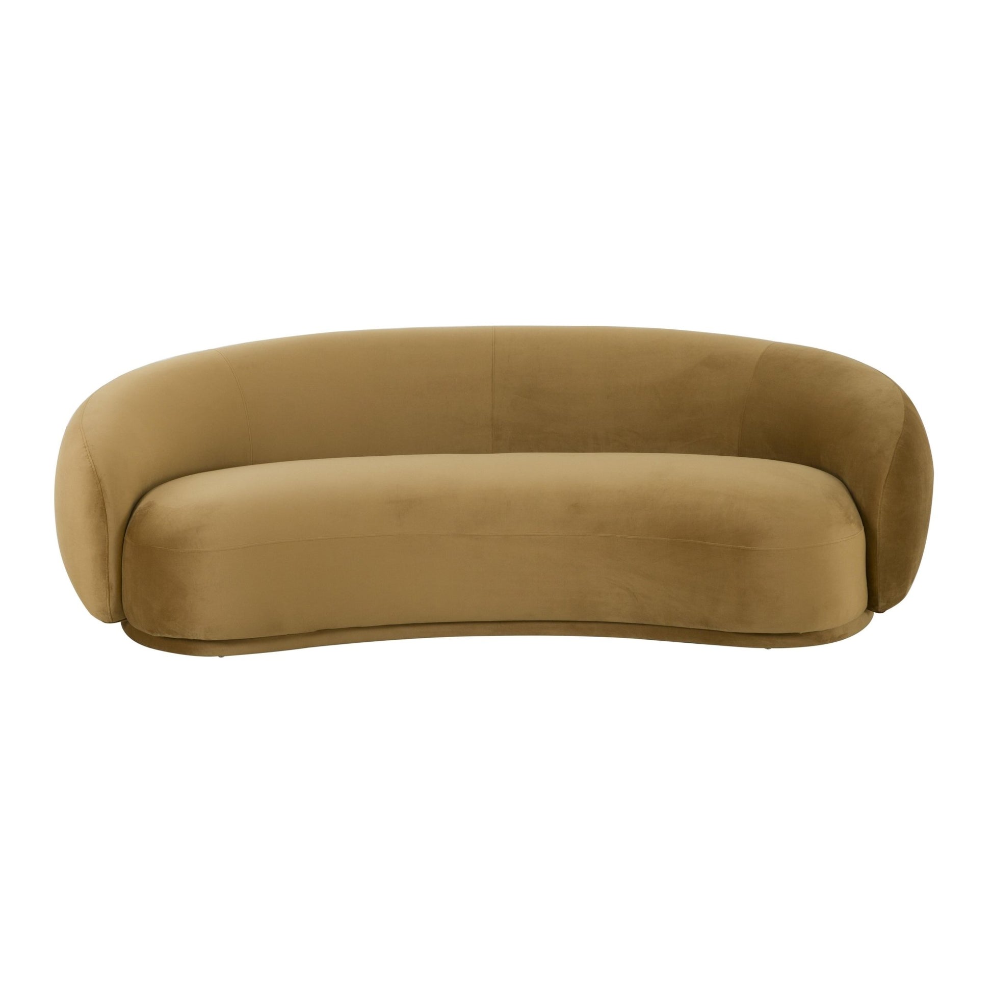 Kendall Cognac Velvet Sofa Sofas & Loveseats| TOV