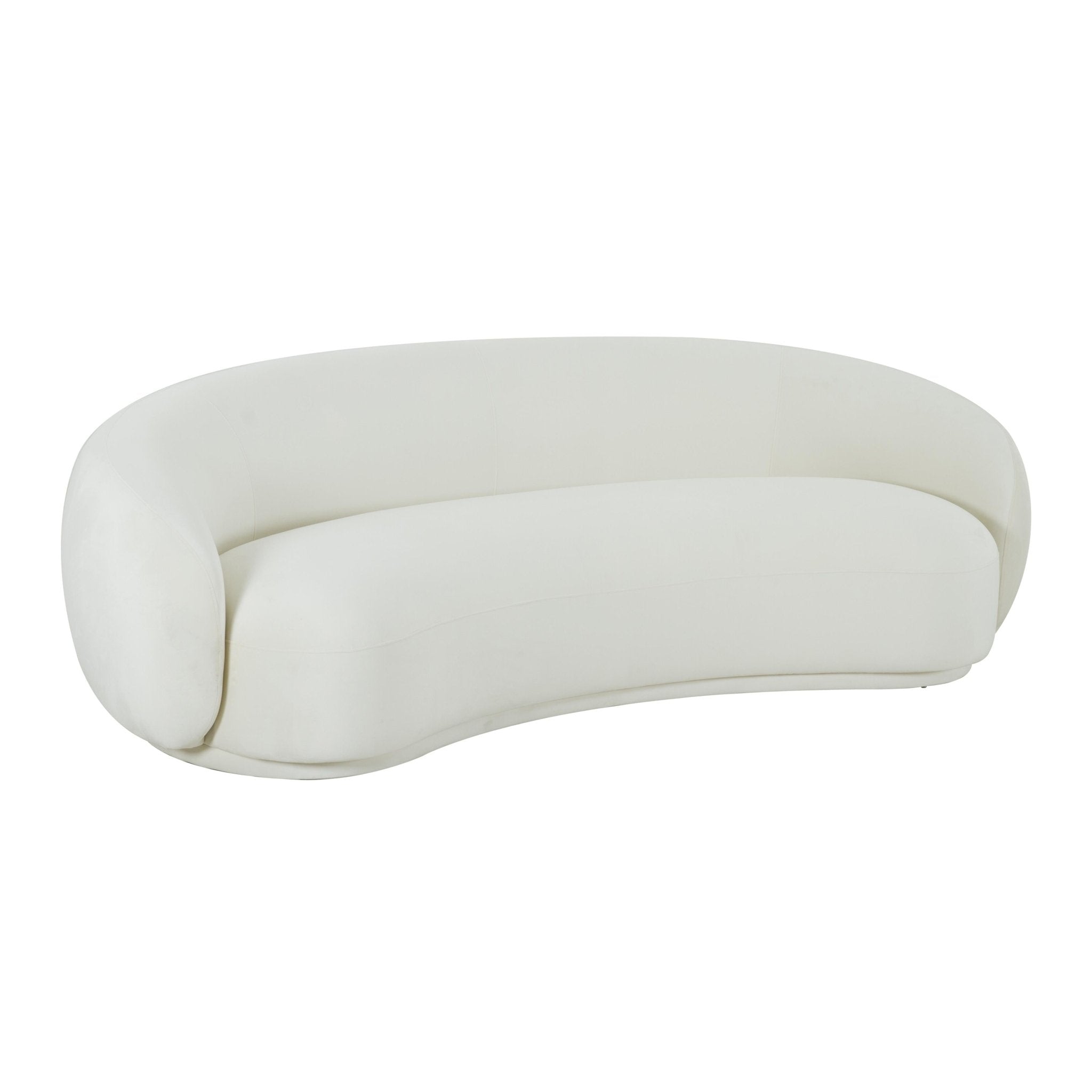 Kendall Cream Velvet Sofa Sofas & Loveseats| TOV