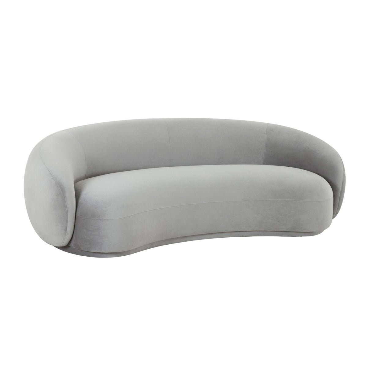 Kendall Light Grey Velvet Sofa Sofas & Loveseats| TOV