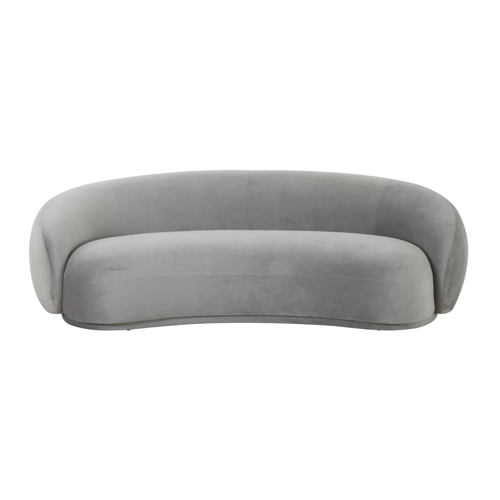 Kendall Light Grey Velvet Sofa Sofas & Loveseats| TOV