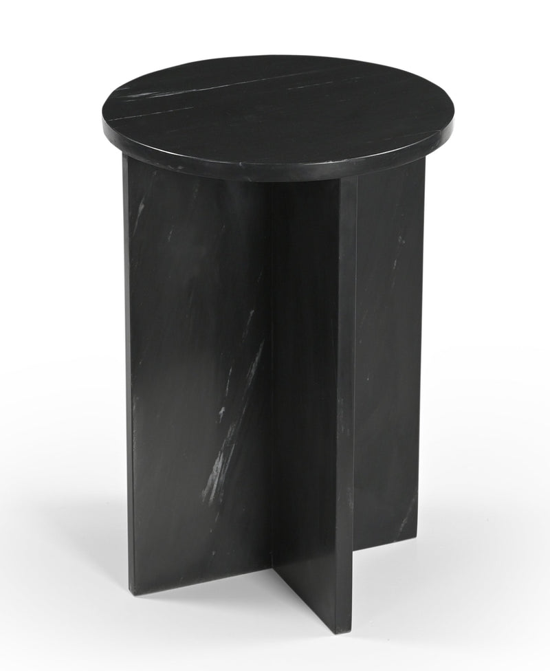 Kendall MARBLE SIDE TABLE Black - Al Rugaib Furniture