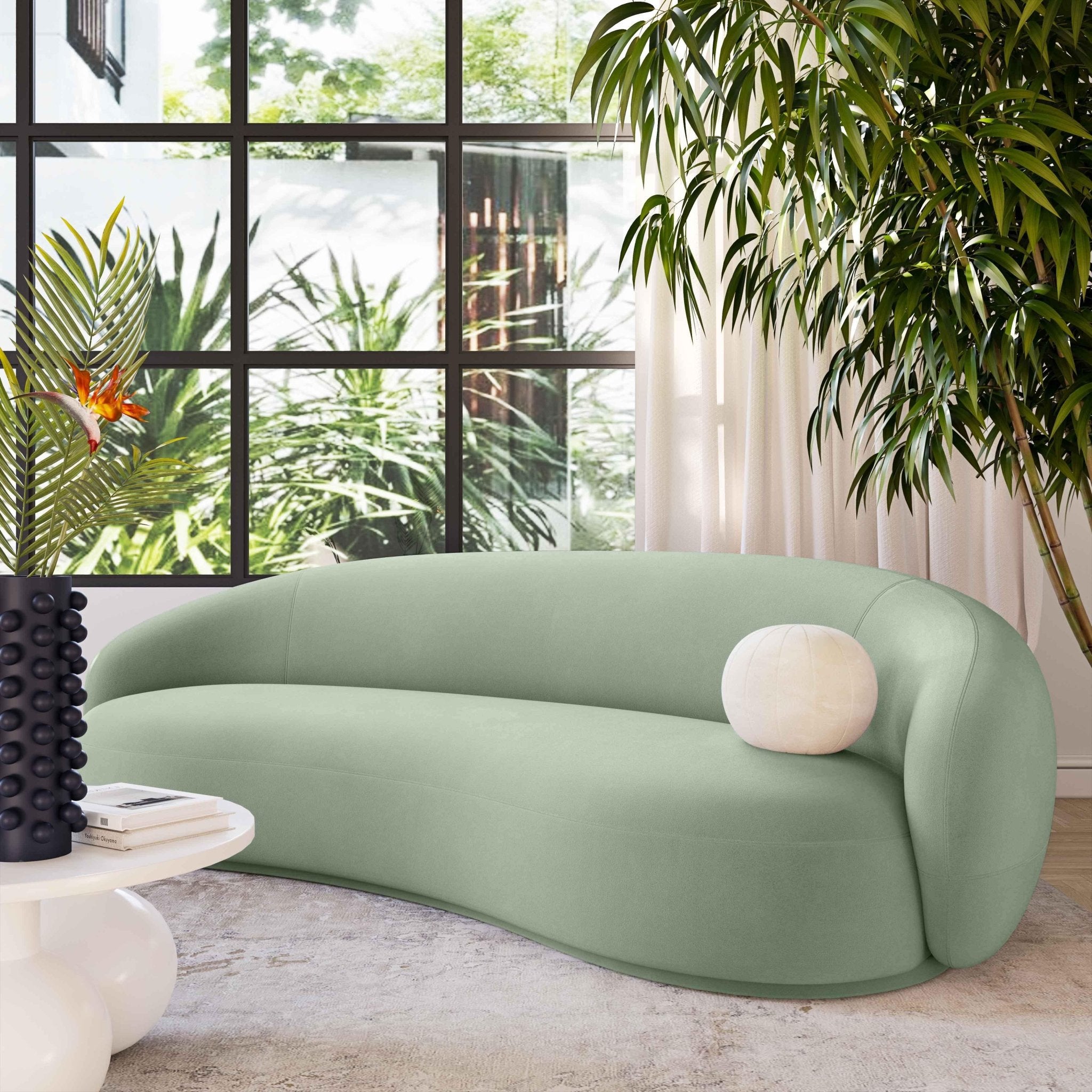 Kendall Moss Green Velvet Sofa Sofas & Loveseats| TOV