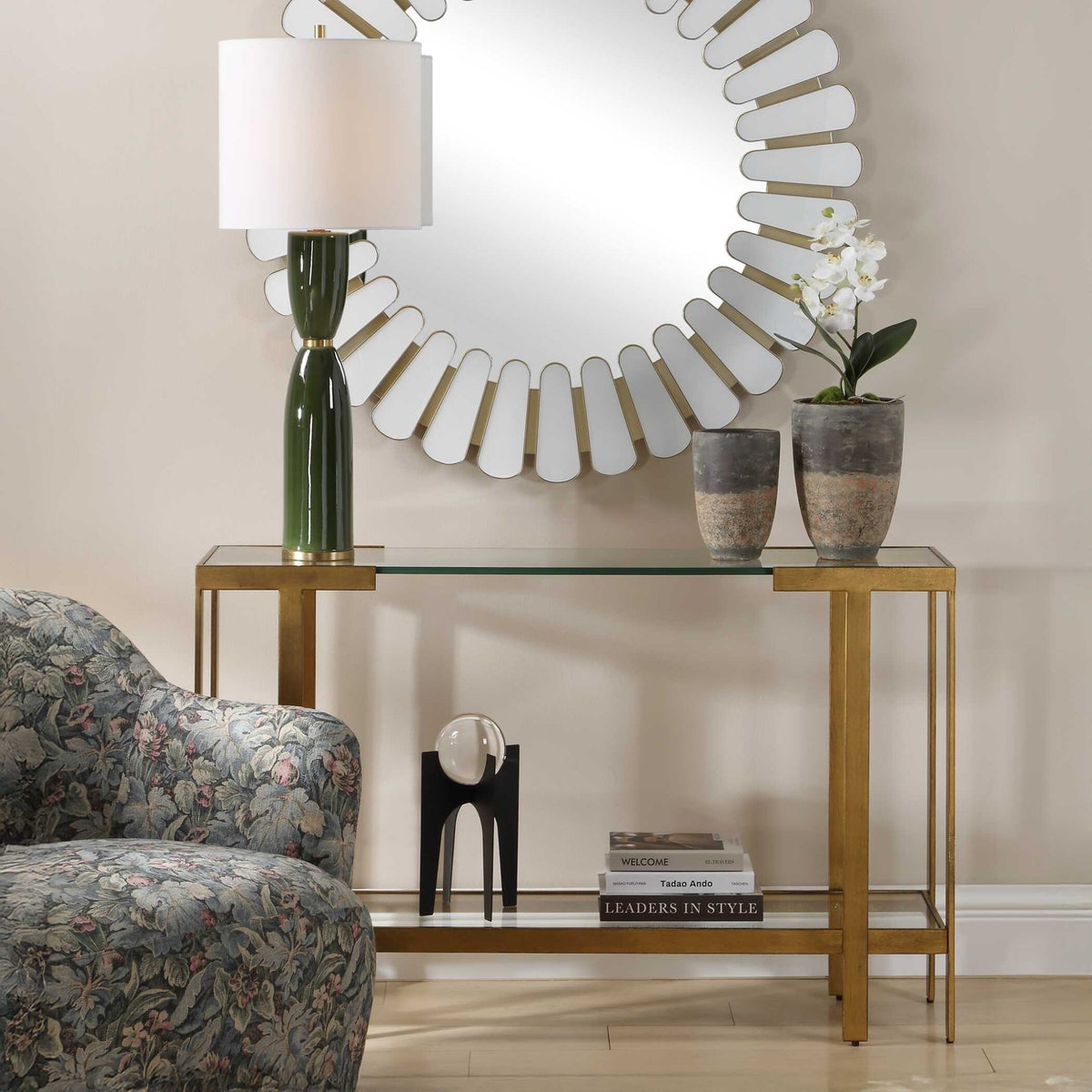 Kendrick Glass Console Table Consoles & Sideboards| Uttermost