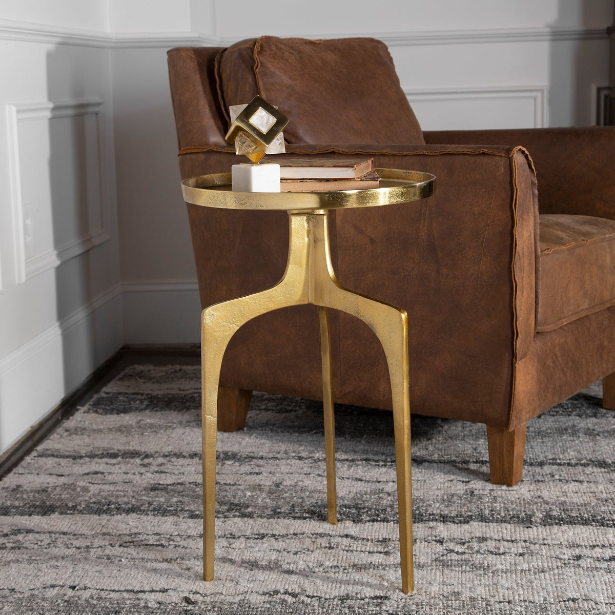 Kenna Accent Table, Gold Accent & End Tables| Uttermost