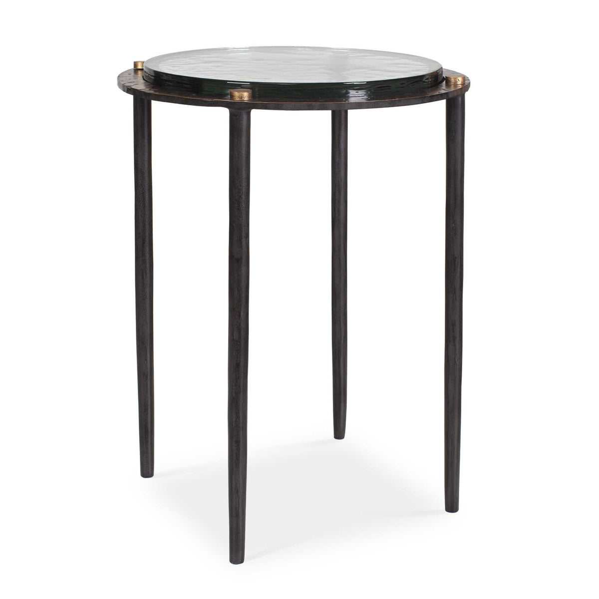 Kennington Round Glass Accent Table Accent & End Tables| Uttermost