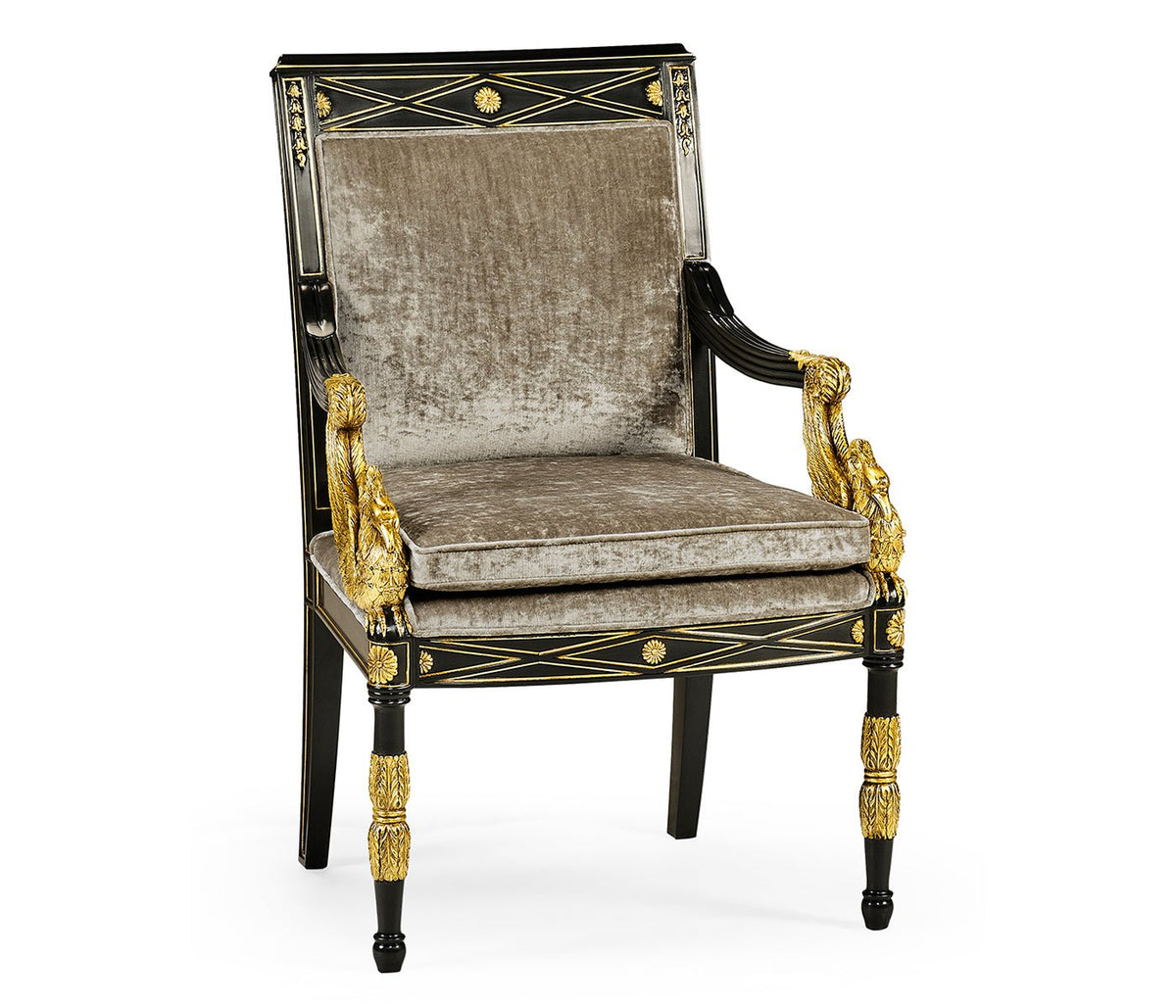 Kensington Collection - Kensington Swan Arm Chair Ground Decors| Jonathan Charles