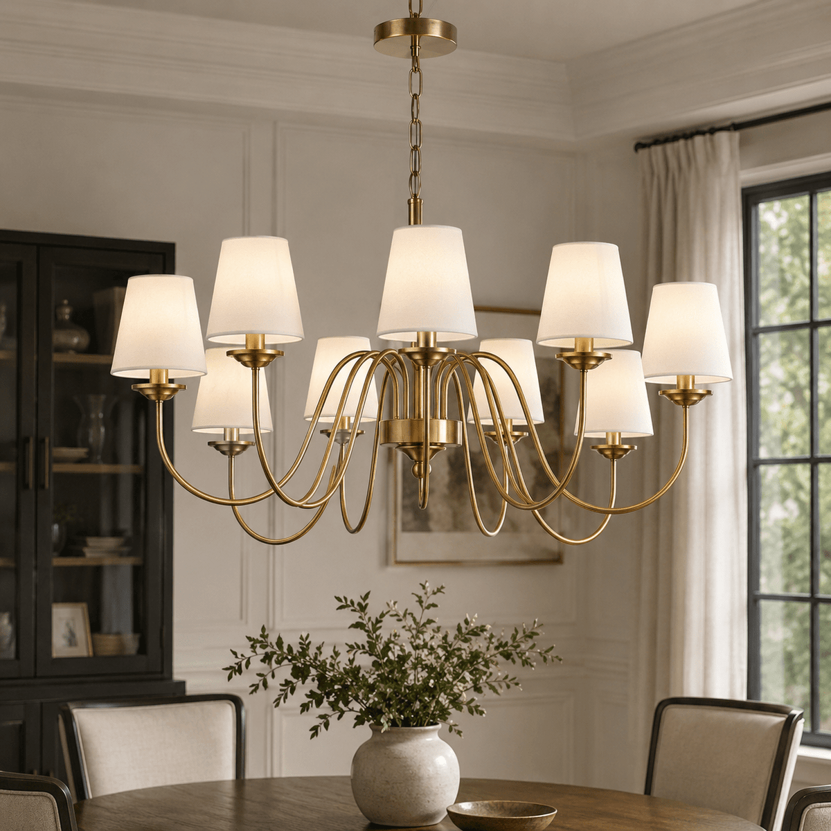 Kensington Grand Chandelier–Brass chandeliers| Roots Furniture