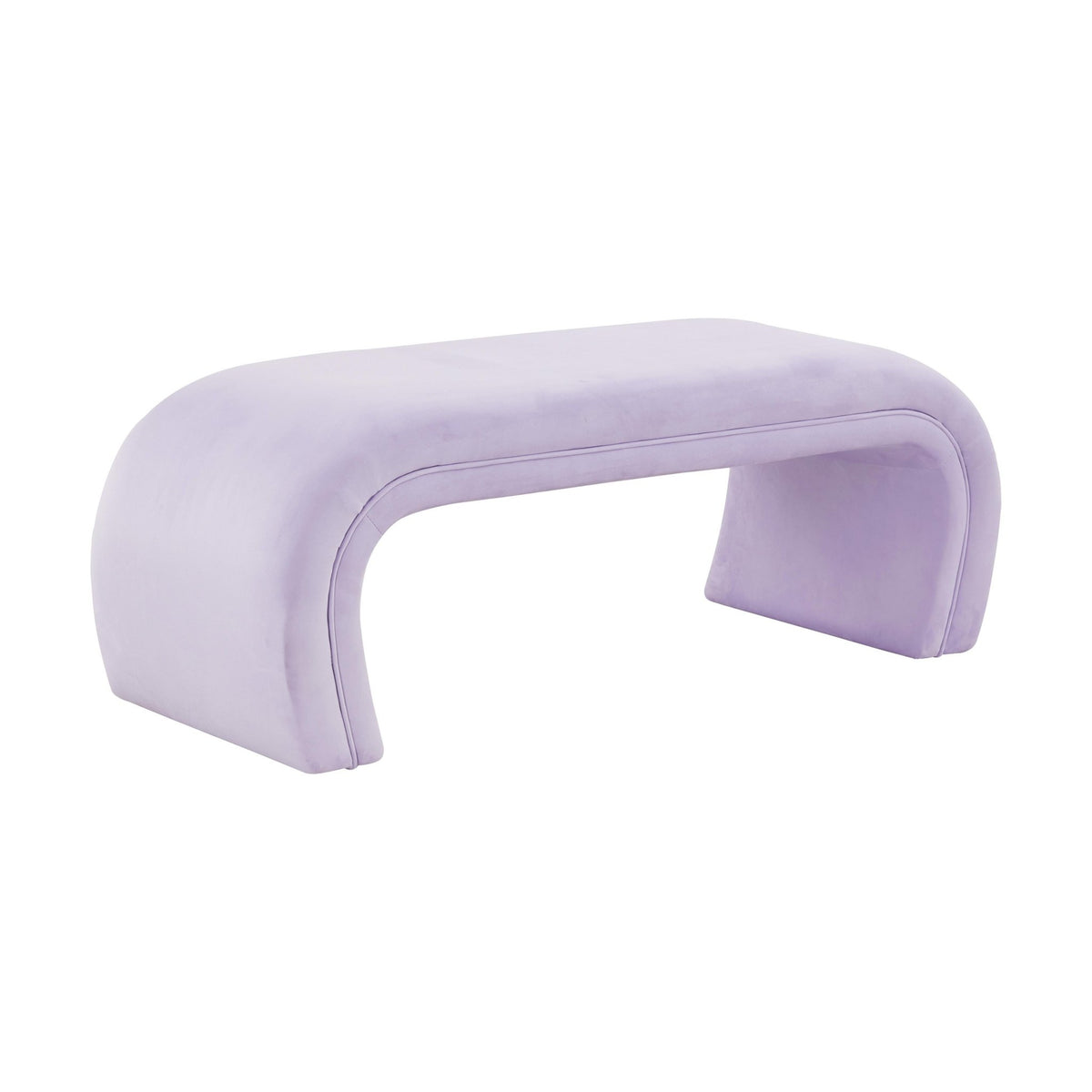 Kenya Lavender Velvet Bench Benches| TOV