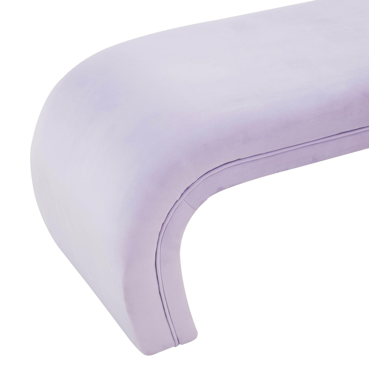 Kenya Lavender Velvet Bench Benches| TOV