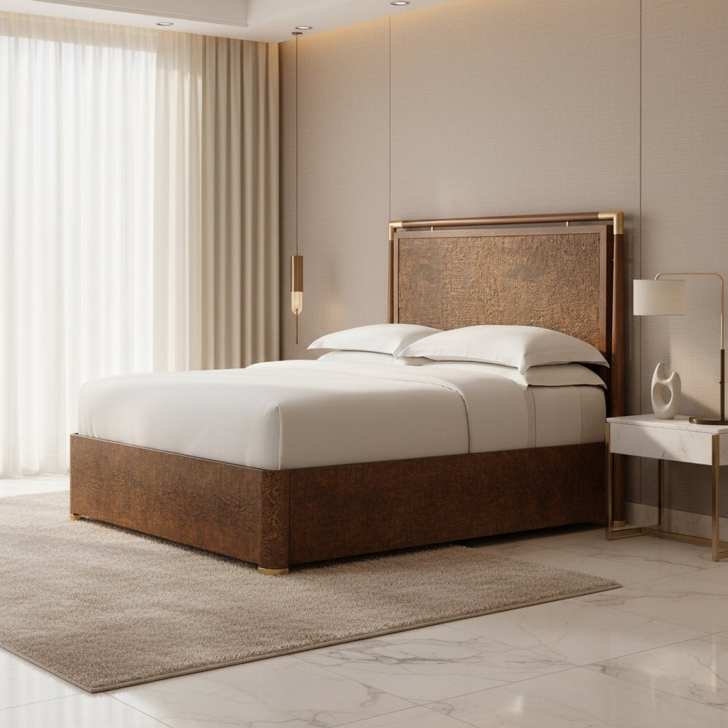 Kesden - Kesden Wood US Queen Bed Beds| Theodore Alexander