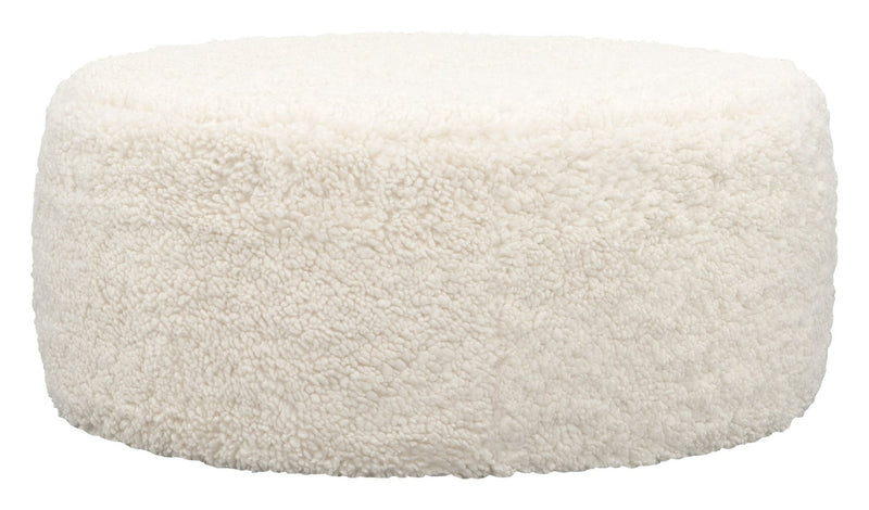 Kilby Round Cocktail Ottoman - Al Rugaib Furniture