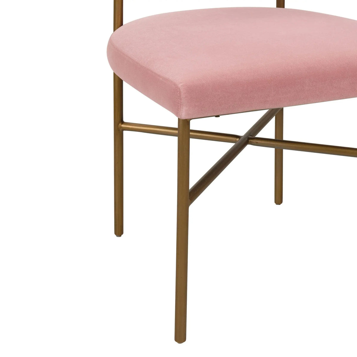 Kim Velvet Chair in Blush Chairs| TOV