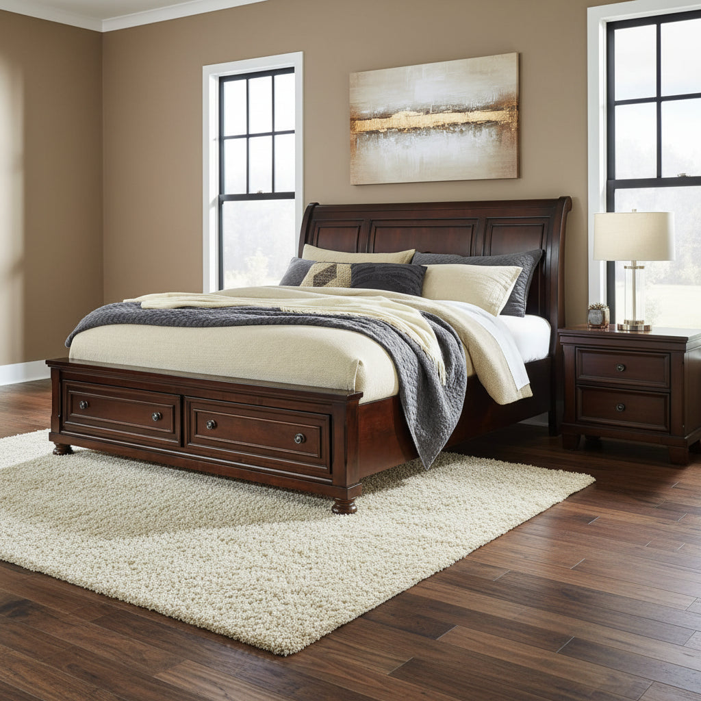King Bed with 2 Storage Drawers Beds| Ashley Homestore