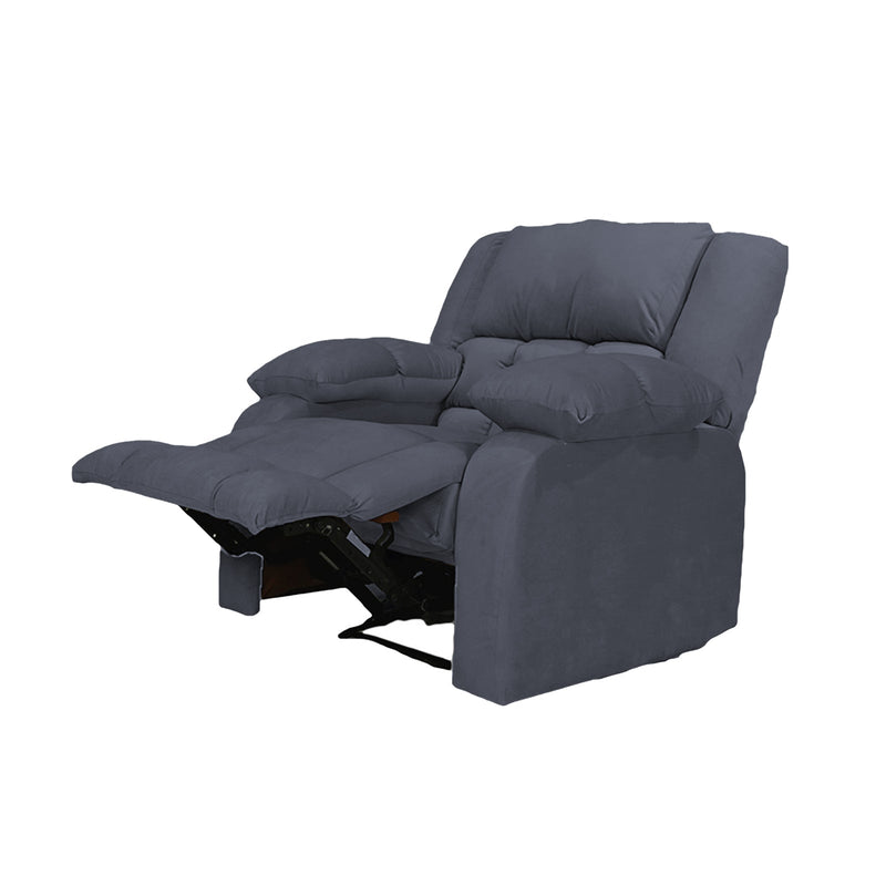 King | Velvet Classic Recliner Chair - Al Rugaib Furniture