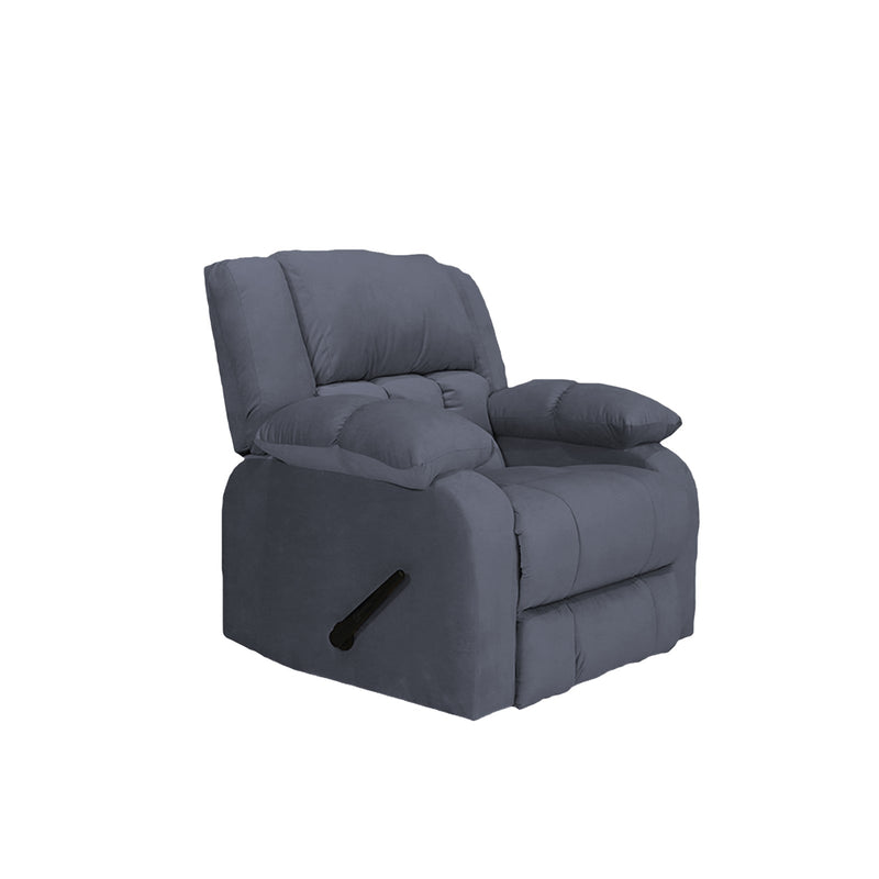 King | Velvet Classic Recliner Chair - Al Rugaib Furniture