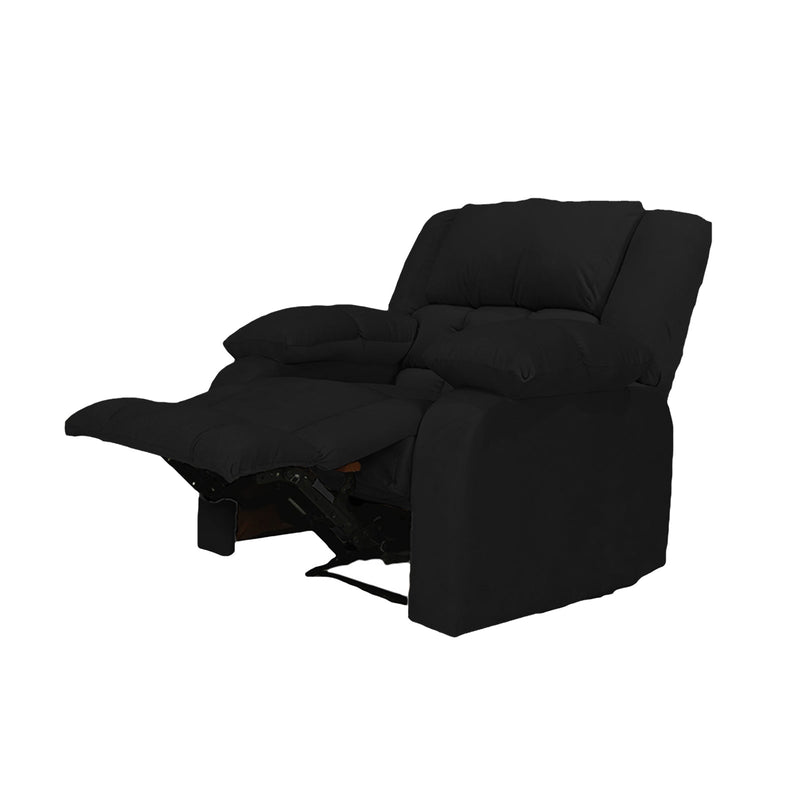 King | Velvet Rocking Recliner Chair - Al Rugaib Furniture