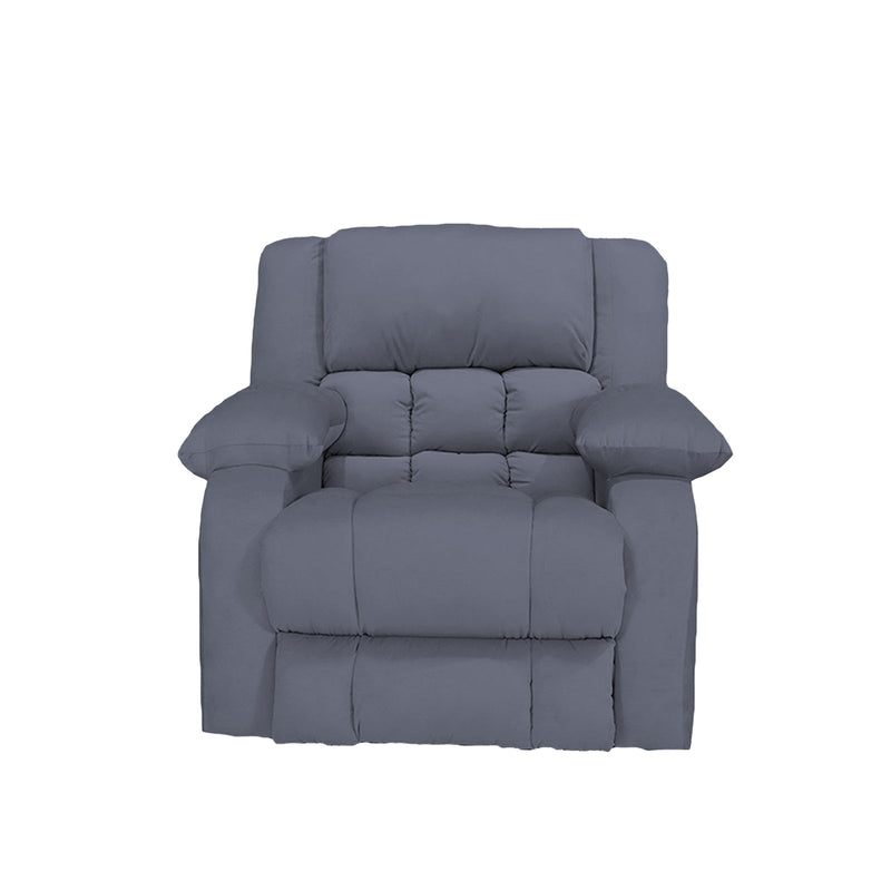 King | Velvet Rocking & Rotating Recliner Chair - Al Rugaib Furniture