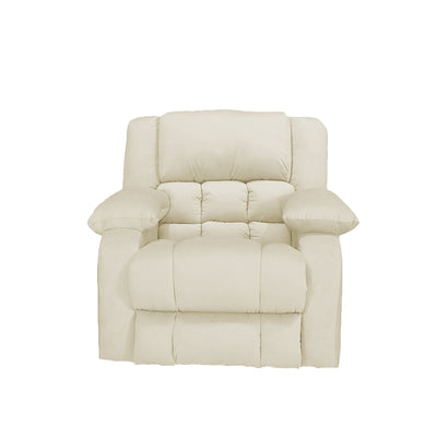 King | Velvet Rocking & Rotating Recliner Chair - Al Rugaib Furniture