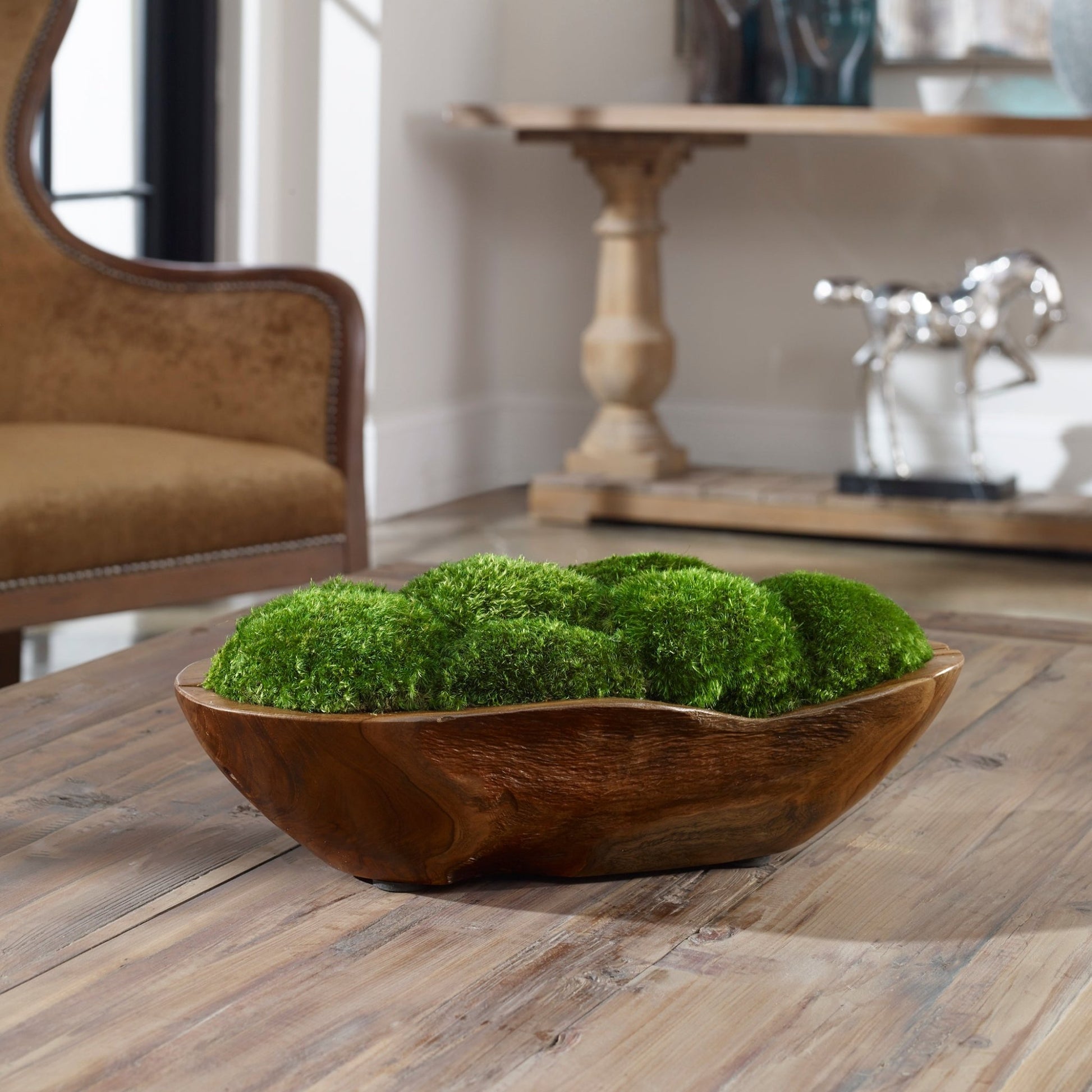 KINSALE MOSS CENTERPIECE Plants| Uttermost