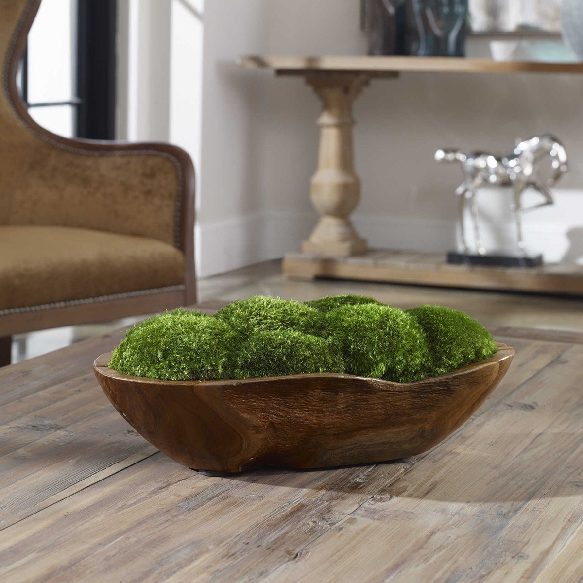 KINSALE MOSS CENTERPIECE Plants| Uttermost