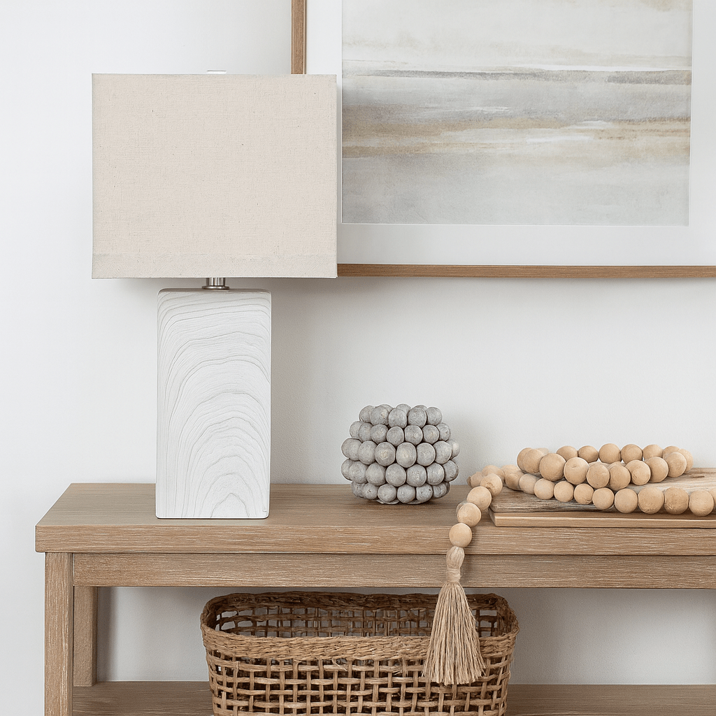 Kirby Ceramic Block Table Lamp Table Lamps| Crestview