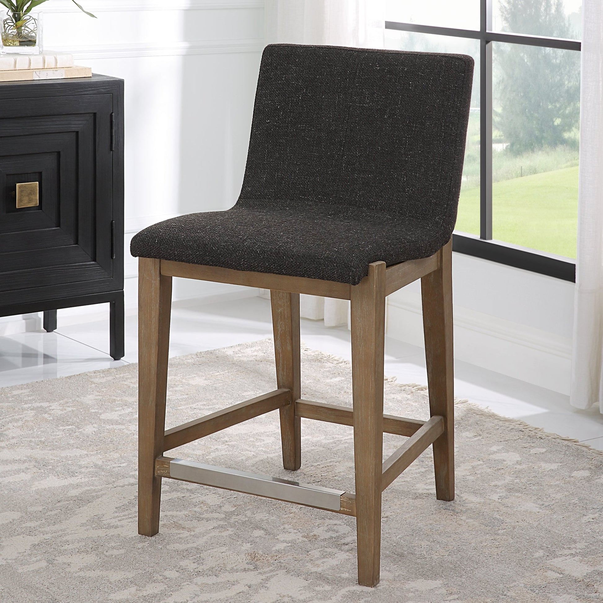 Klemens Counter Stool, Chocolate Stools| Uttermost