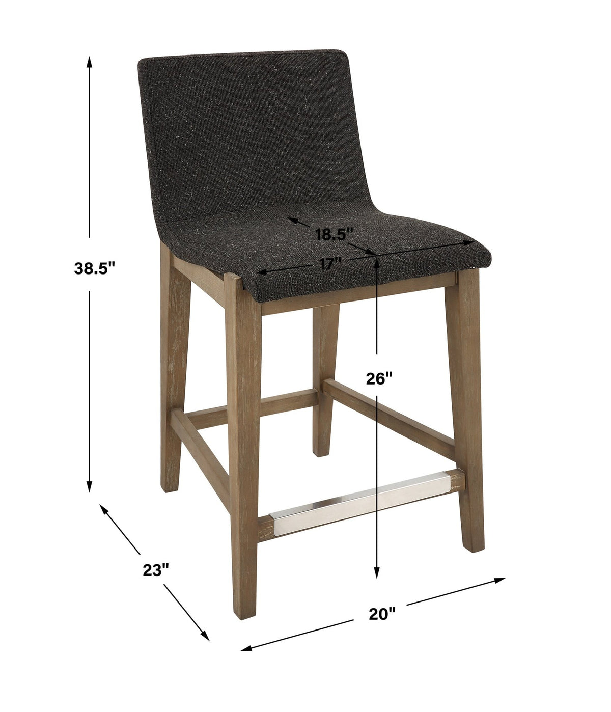 Klemens Counter Stool, Chocolate Stools| Uttermost