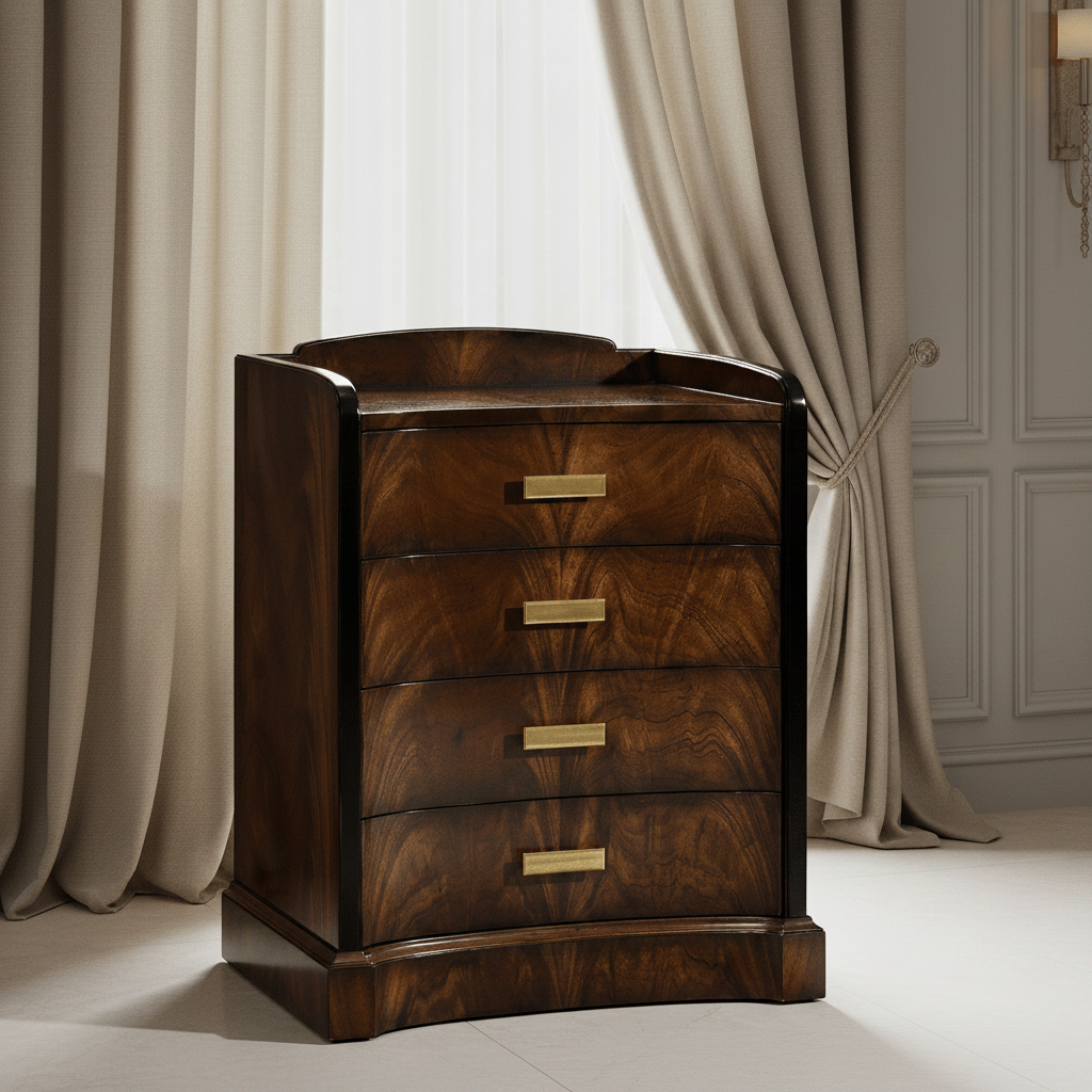 Knightsbridge Collection - Biedermeier Style Mahogany Bedside Chest of Drawers Cabinets & Chests| Jonathan Charles
