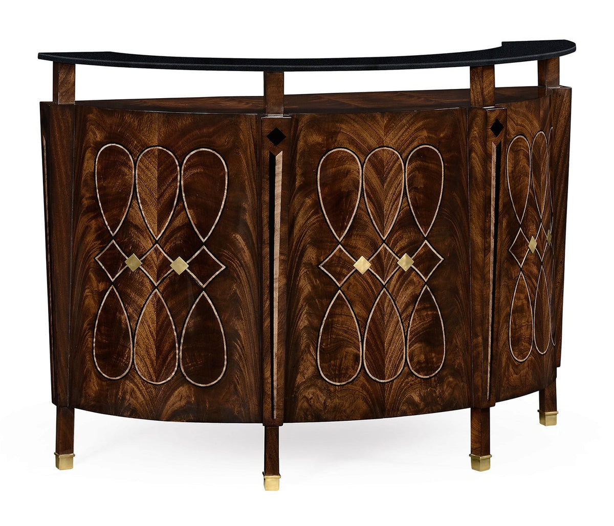 Knightsbridge Collection - Brown mahogany registration desk (small) Ground Decors| Jonathan Charles