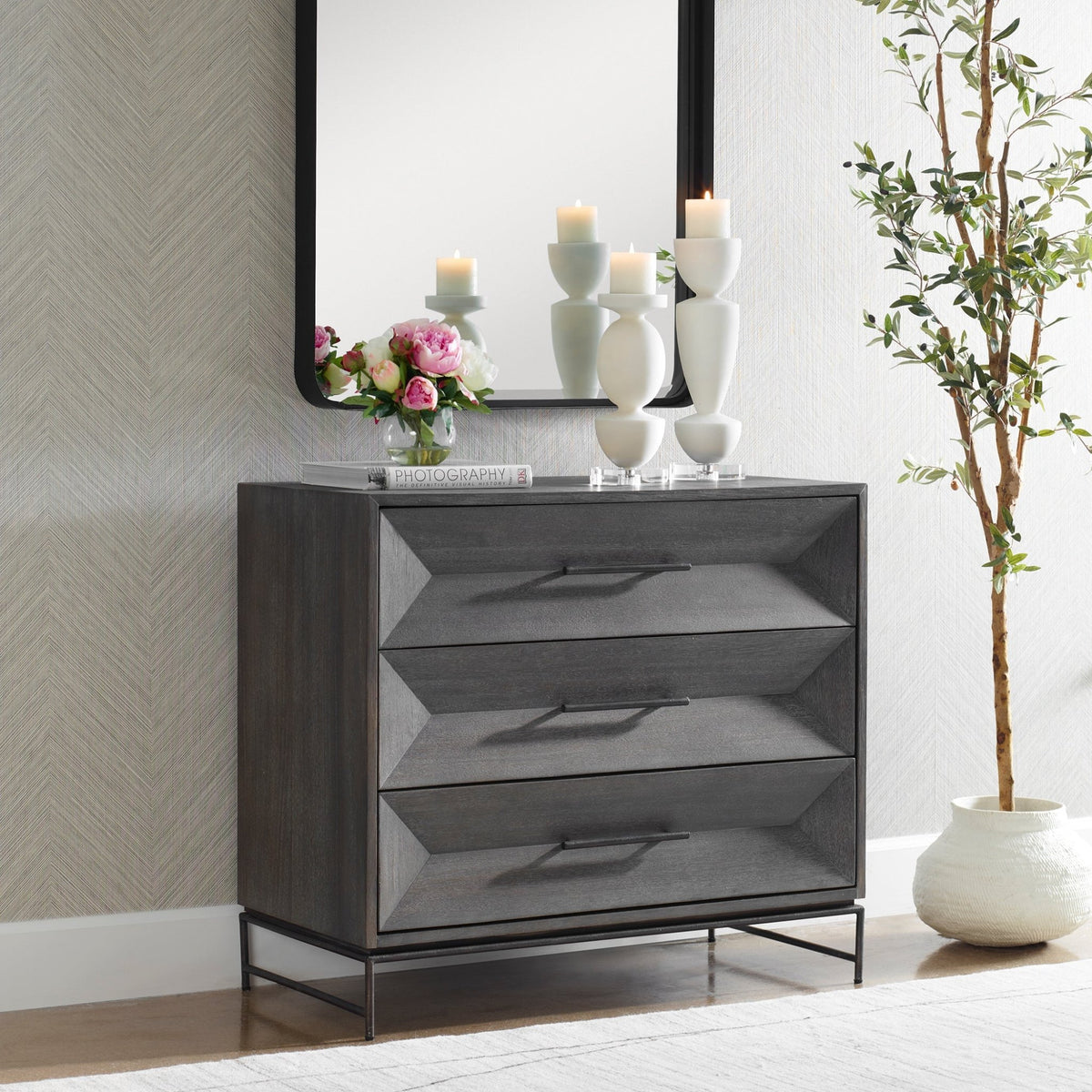 Knox Dark Walnut Accent Chest Cabinets & Chests| Uttermost
