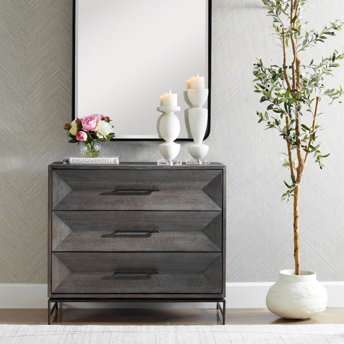 Knox Dark Walnut Accent Chest Cabinets & Chests| Uttermost