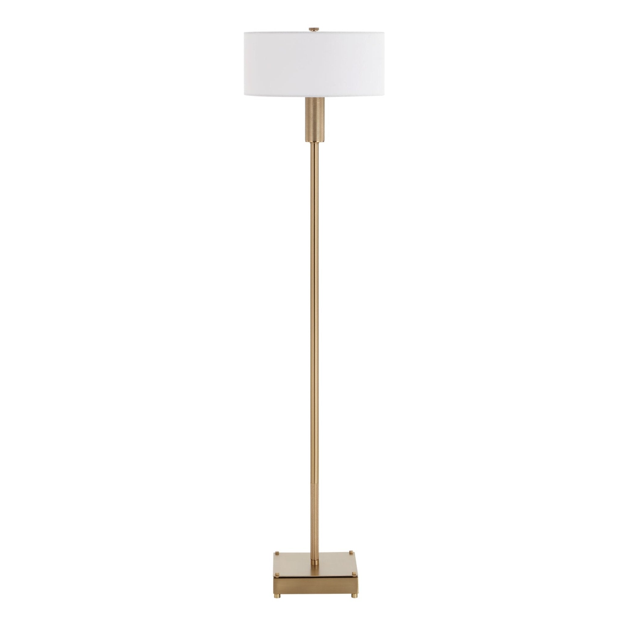 Knurl Floor Lamp - Brass Floor lamps| Uttermost