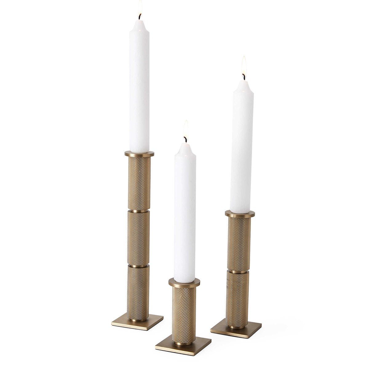 Knurled Taper Candleholders, S/3 Candle Holders| Uttermost