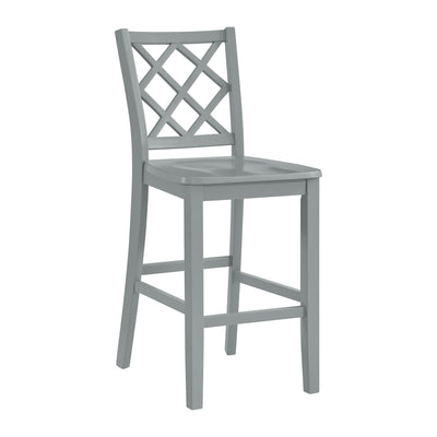 Kona Lattice Back Counter Side Chair in Grey (2 Per Carton) - Al Rugaib Furniture