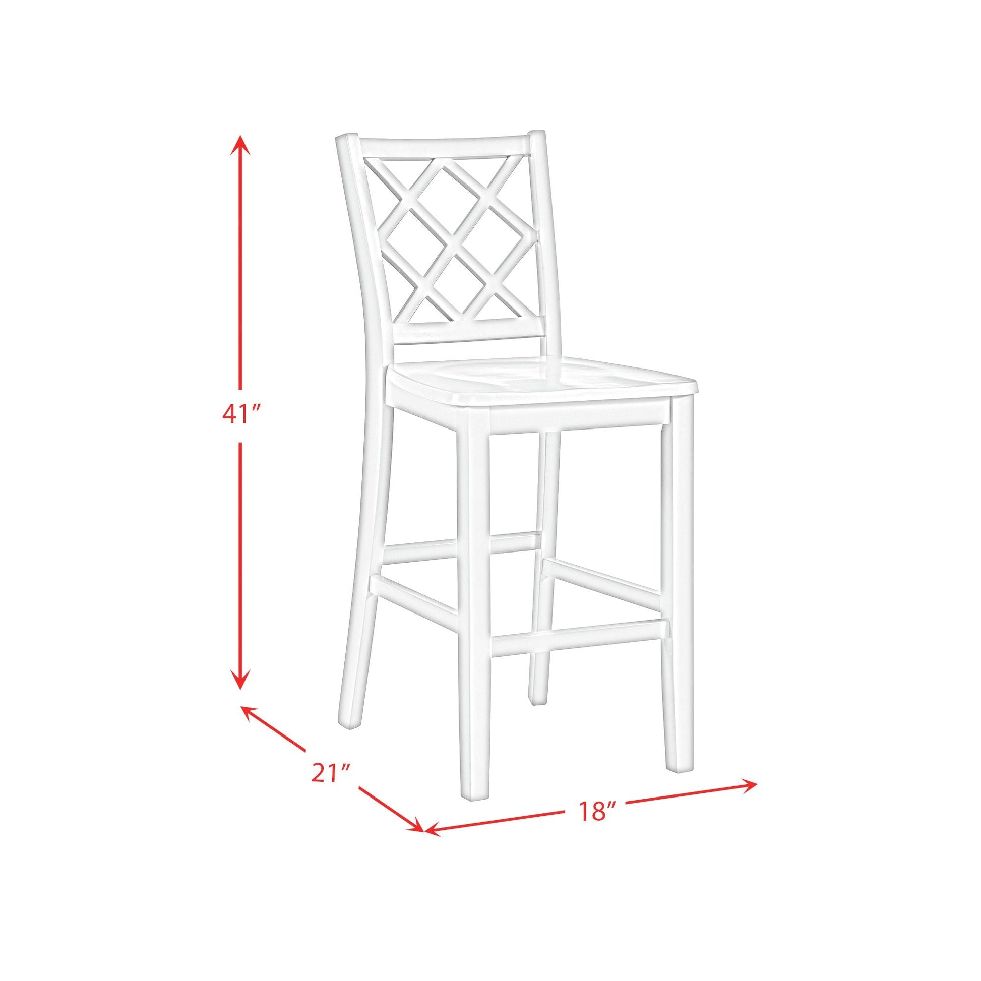Kona Lattice Back Counter Side Chair in Grey (2 Per Carton) Dining Chairs| ROOTS FURNITURE