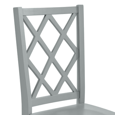 Kona Lattice Back Counter Side Chair in Grey (2 Per Carton) - Al Rugaib Furniture