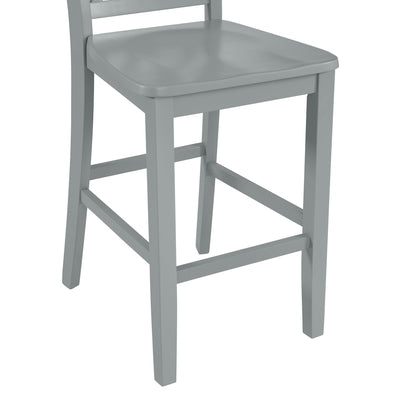 Kona Lattice Back Counter Side Chair in Grey (2 Per Carton) - Al Rugaib Furniture