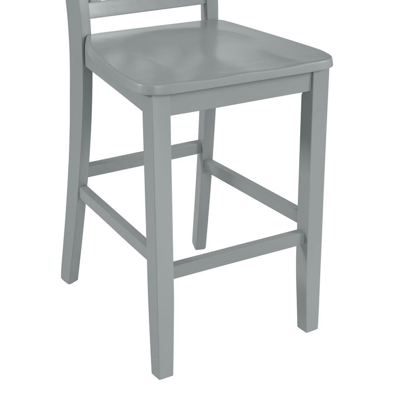 Kona Lattice Back Counter Side Chair in Grey (2 Per Carton) - Al Rugaib Furniture