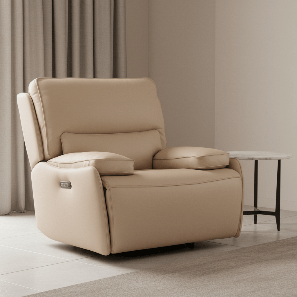Kramer Zero Gravity Power Recliner with Power Headrest Recliners| Hooker