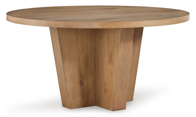 Kristiland Round Dining Room Table - Al Rugaib Furniture