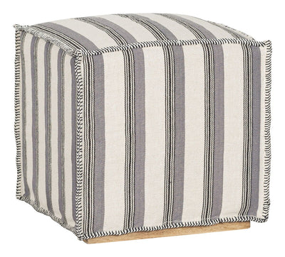 Kristin Muslin Slipcover Ottoman - Al Rugaib Furniture