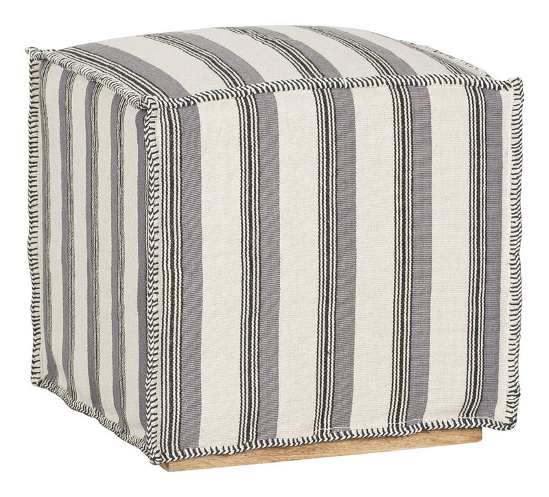 Kristin Muslin Slipcover Ottoman - Al Rugaib Furniture