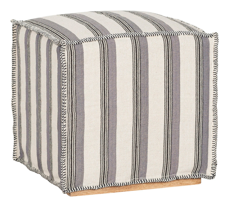 Kristin Muslin Slipcover Ottoman - Al Rugaib Furniture