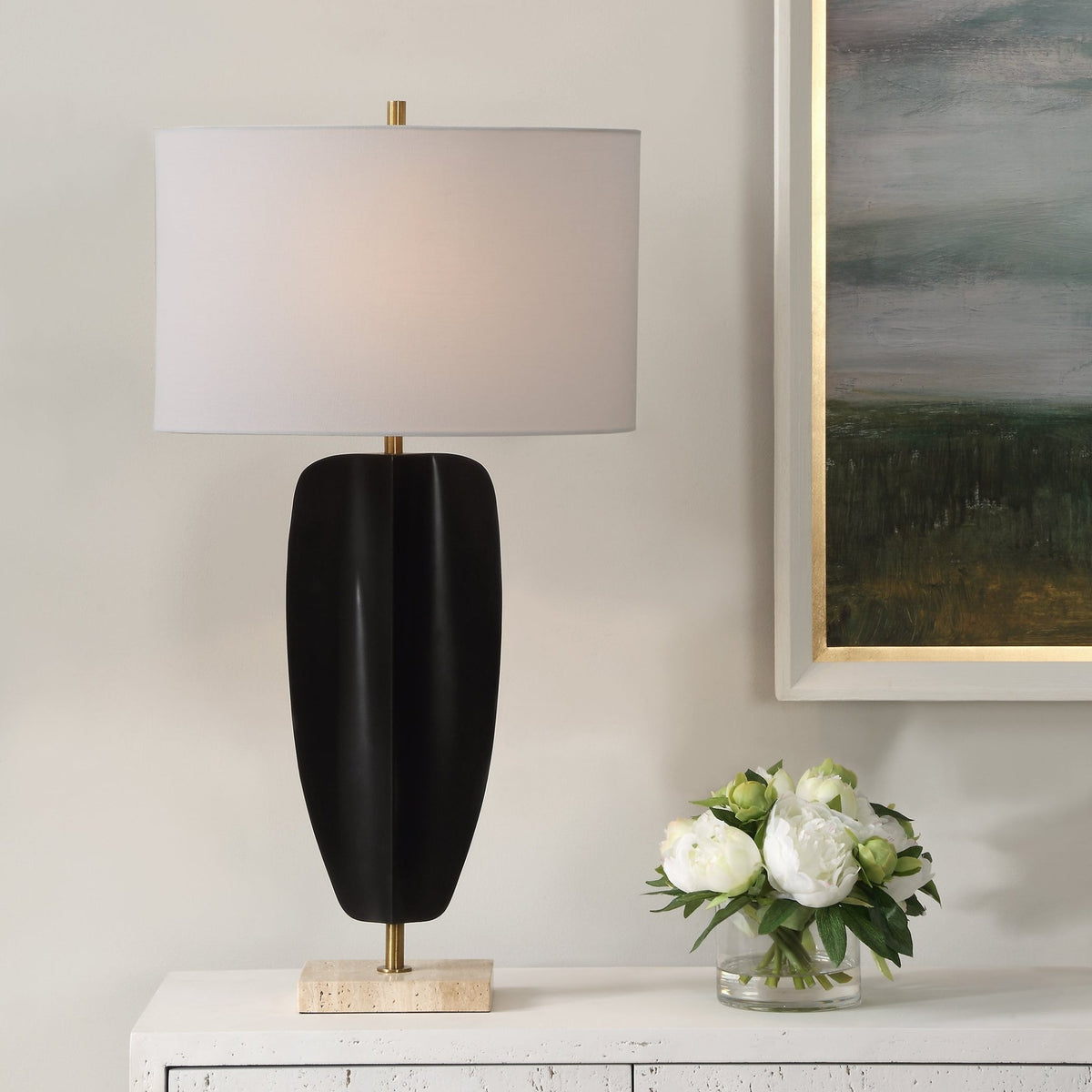 Kure Black Table Lamp Table Lamps| Uttermost