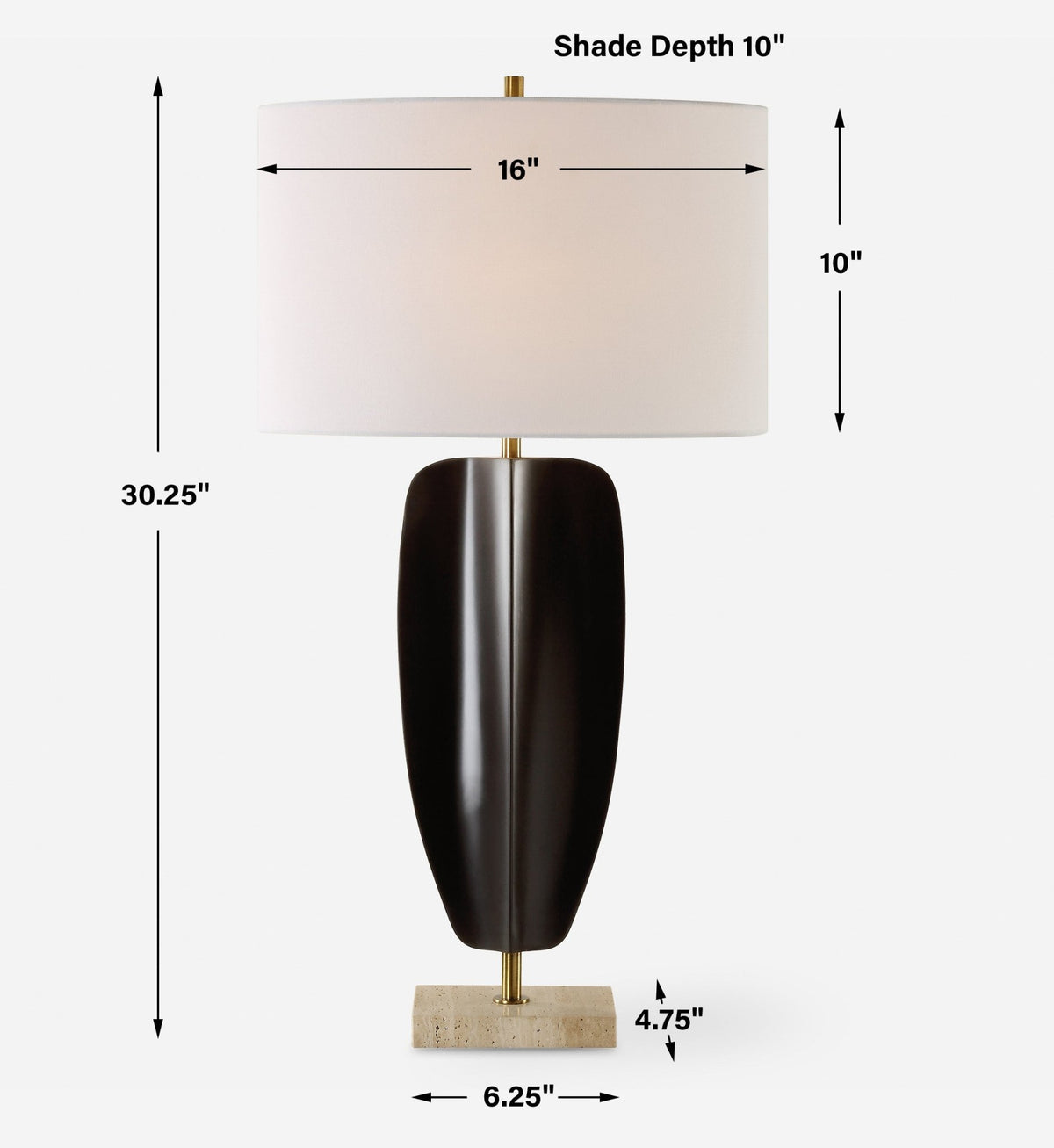 Kure Black Table Lamp Table Lamps| Uttermost