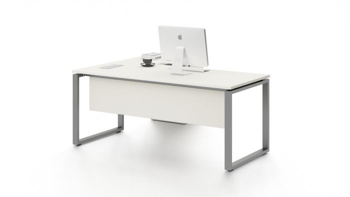 L-Shape office desk with three drawer unit side return Office Desks| Al Rugaib Furniture