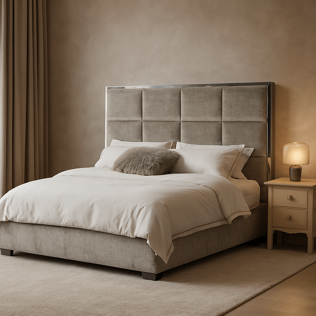 LA Grey Bed Beds| Roots Furniture