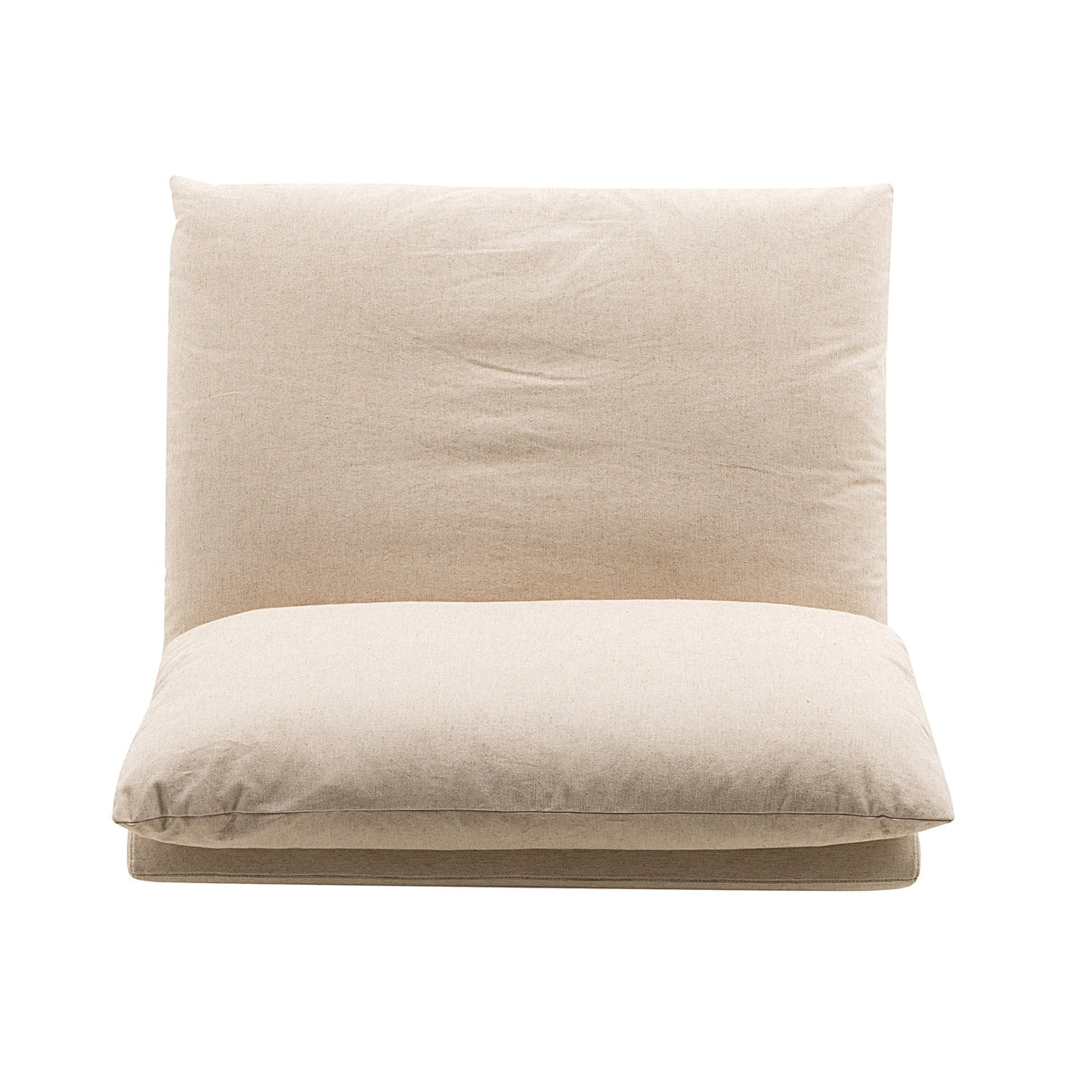 La Jolia Natural Linen Armless Chair Sectionals| Roots Furniture